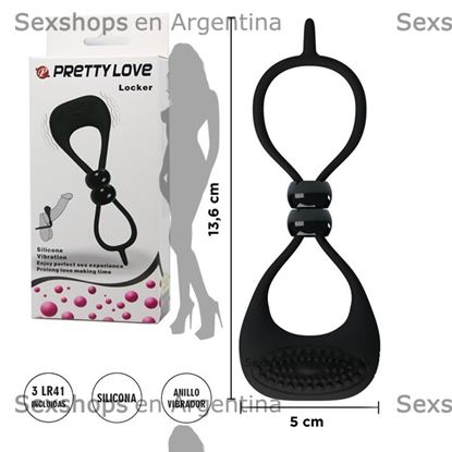 Anillo peneano para retrasar la eyaculacion con vibrador